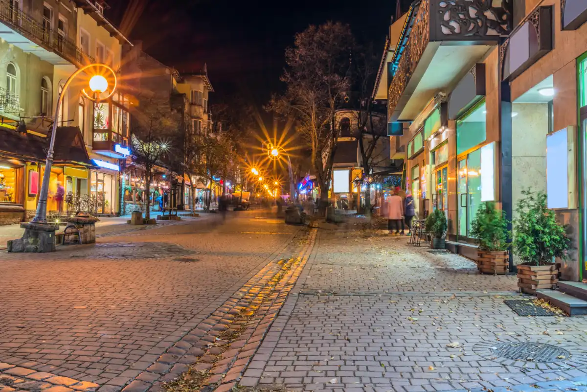 Krupówki poza sezonem Krupówki poza sezonem