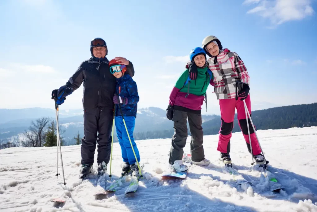 Białe szaleństwo narty snowboard